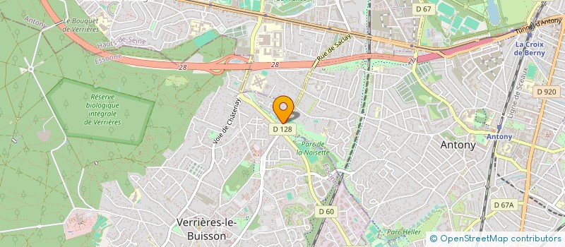 localisation de l'entreprise DISTRI TUTTI FRUTTI à VERRIERES-LE-BUISSON