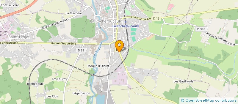 localisation de l'entreprise DISTRI'VET  LA ROCHEFOUCAULD-EN-ANGOUMOIS