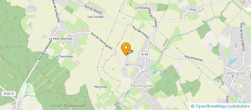 localisation de l'entreprise DISTRI-VIAL à TOURMIGNIES