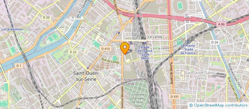 localisation de l'entreprise DISTRI VU à SAINT-DENIS