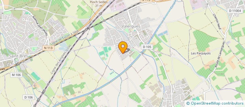 localisation de l'entreprise DISTRI-WORLD  VALERGUES