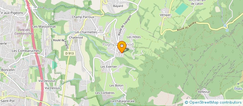 localisation de l'entreprise DISTRI74 à PUGNY-CHATENOD