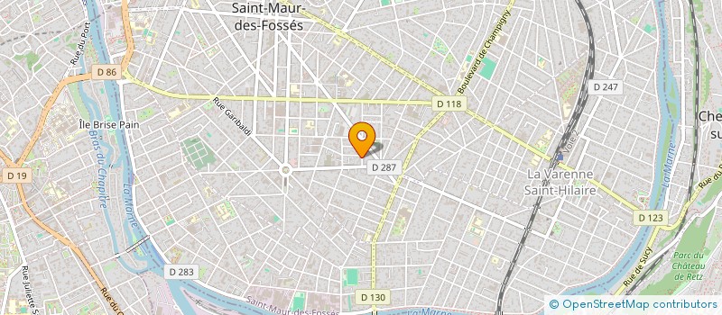 localisation de l'entreprise DISTRIAIMMO à SAINT-MAUR-DES-FOSSES