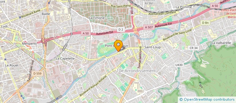 localisation de l'entreprise DISTRIB'AIX à MARSEILLE
