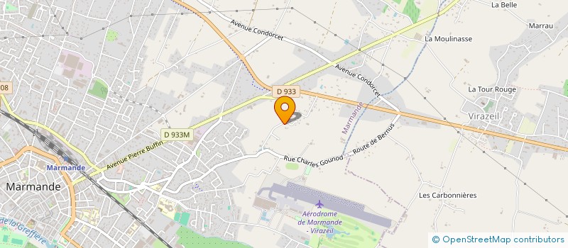 localisation de l'entreprise DISTRIB'AQUITAINE à MARMANDE