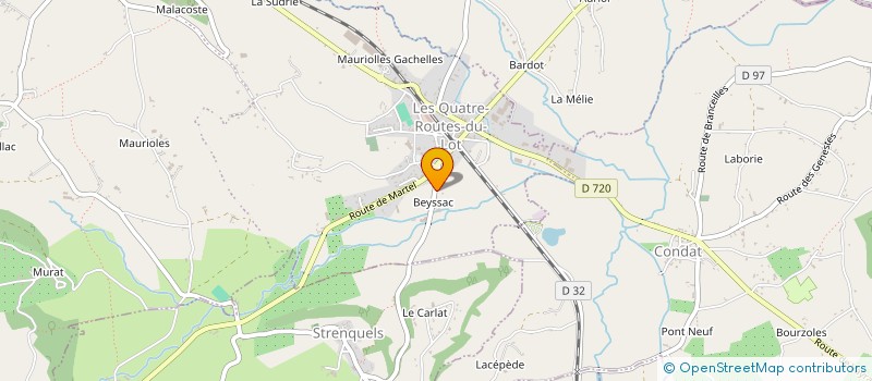 localisation de l'entreprise DISTRIB BOULANGERIE PATISSERIE RESTAURAT à LE VIGNON-EN-QUERCY