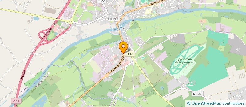 localisation de l'entreprise DISTRIB'DURTALLOISE  DURTAL