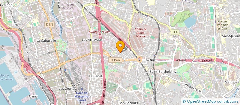 localisation de l'entreprise DISTRIB'ELLA à MARSEILLE 14EME