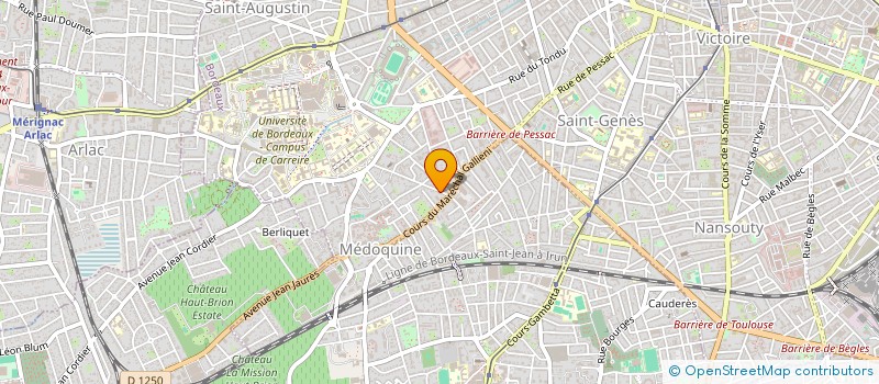 localisation de l'entreprise DISTRIB-EXPORT à BORDEAUX