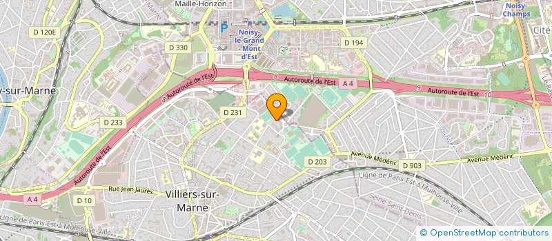 localisation de l'entreprise DISTRIB EXPRESS  VILLIERS-SUR-MARNE