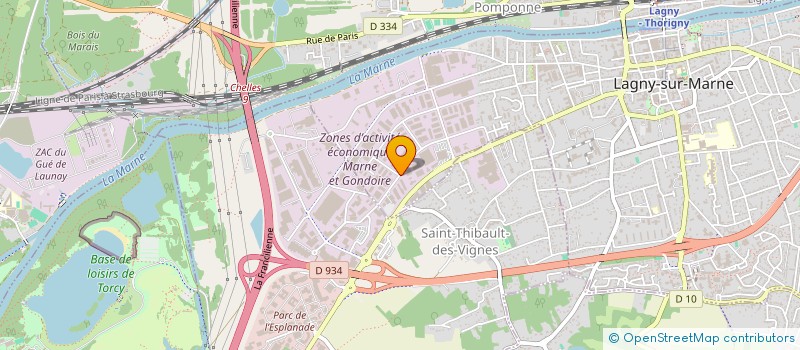 localisation de l'entreprise DISTRIB INDUS VENTE EN ACIER à LAGNY-SUR-MARNE