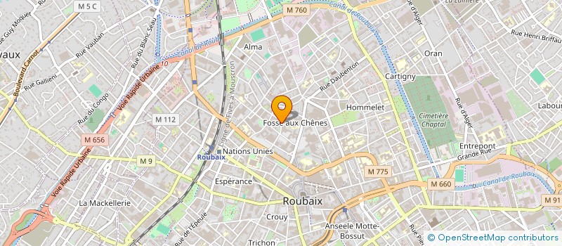 localisation de l'entreprise DISTRIB INFORMATIQUE SYSTEM PC OU DIS PC  ROUBAIX