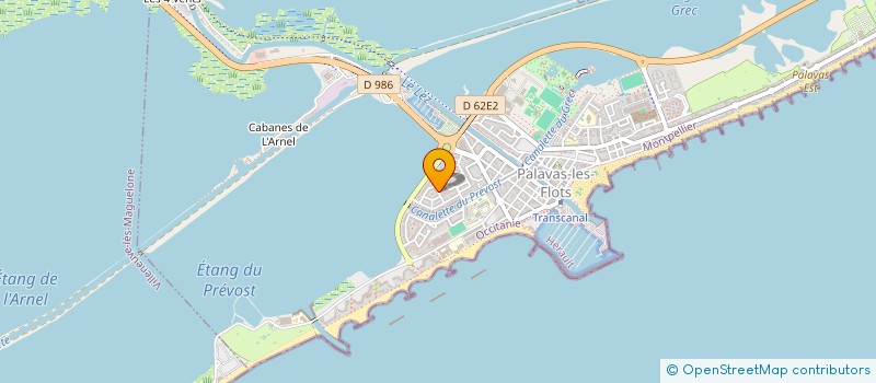 localisation de l'entreprise DISTRIB'ISLAND à PALAVAS-LES-FLOTS