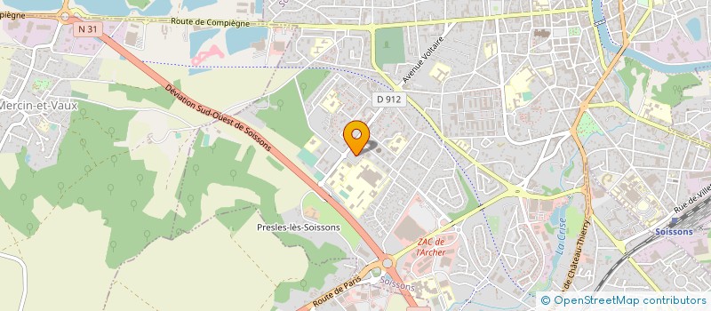 localisation de l'entreprise DISTRIB KEBAB à SOISSONS