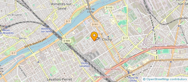 localisation de l'entreprise DISTRIB-PACK à CLICHY