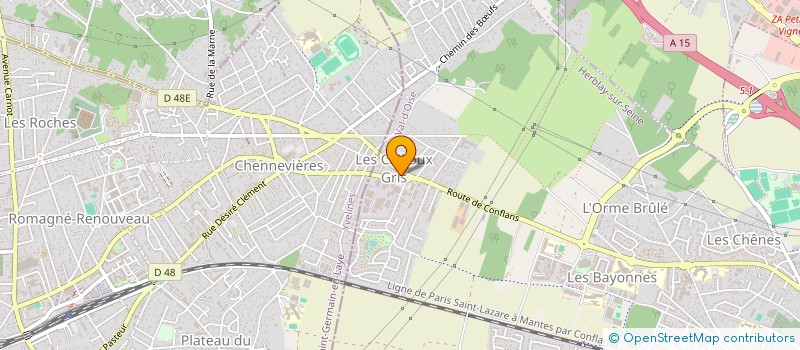 localisation de l'entreprise DISTRIB PIECES AUTO HERBLAY  HERBLAY-SUR-SEINE