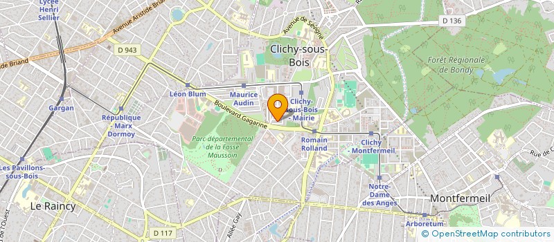localisation de l'entreprise DISTRIB PRO à CLICHY-SOUS-BOIS