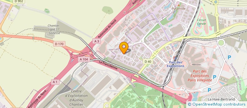 localisation de l'entreprise DISTRIBAM à VILLEPINTE