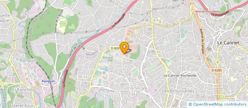 localisation de l'entreprise DISTRIBAT à LE CANNET