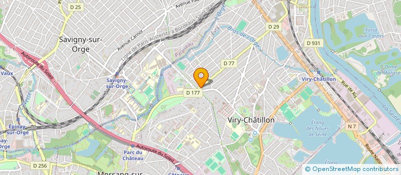 localisation de l'entreprise DISTRIBAT SAS à VIRY-CHATILLON