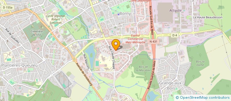 localisation de l'entreprise DISTRIBATTERIES à METZ