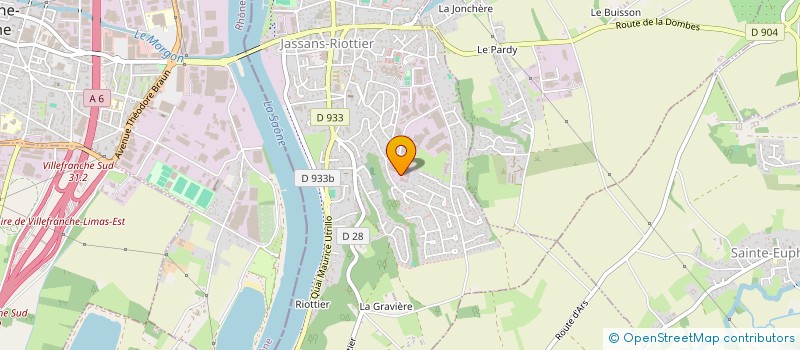 localisation de l'entreprise DISTRIBELEC à JASSANS-RIOTTIER