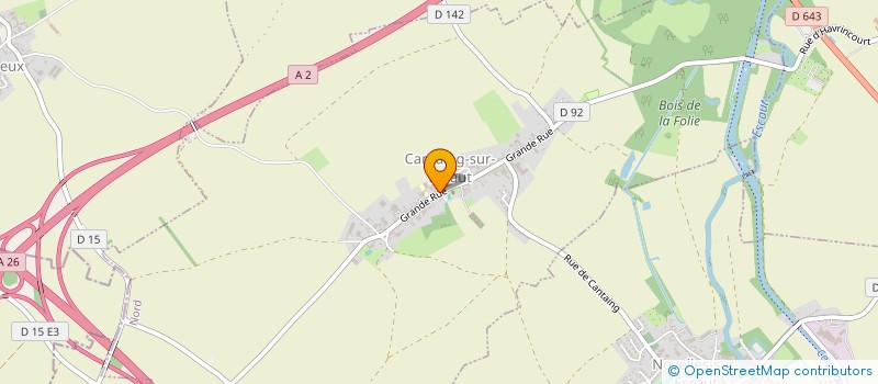 localisation de l'entreprise DISTRIBOIS VRAC  CANTAING-SUR-ESCAUT