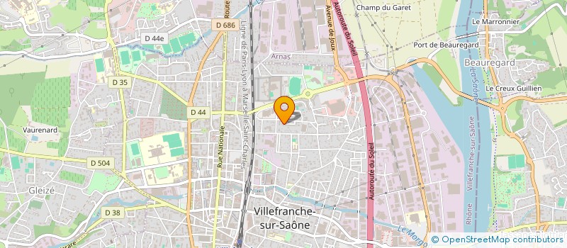 localisation de l'entreprise DISTRIBPRO à VILLEFRANCHE-SUR-SAONE