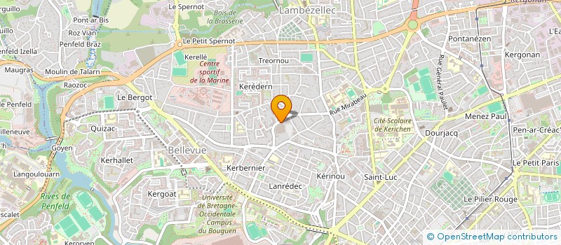 localisation de l'entreprise DISTRIBREIZH à BREST