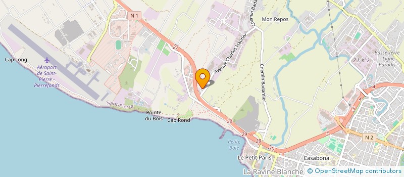 localisation de l'entreprise DISTRIBUR à SAINT-PIERRE