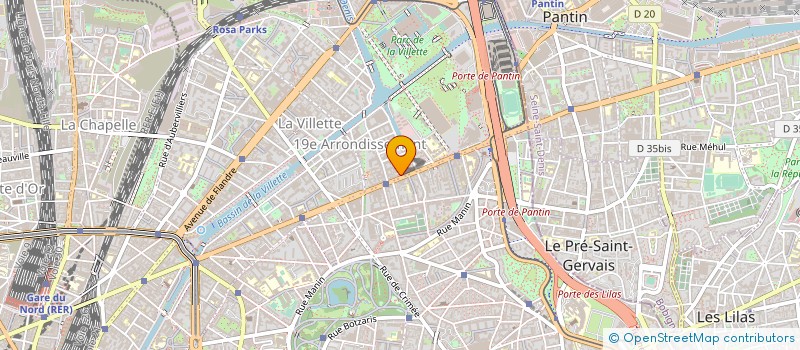 localisation de l'entreprise DISTRIBUT APPAREILS CHAUFFAGE à PARIS