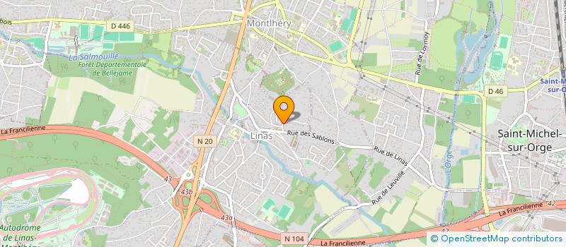 localisation de l'entreprise DISTRIBUT AUTOMATIQUE SERVICE à LINAS