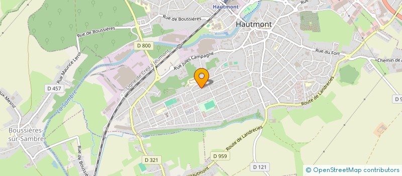 localisation de l'entreprise DISTRIBUT IMPRIMES SERVIC SAMBRE AVESNOI à HAUTMONT