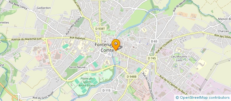 localisation de l'entreprise DISTRIBUTEUR DE SOLUTIONS MOBILES à FONTENAY-LE-COMTE