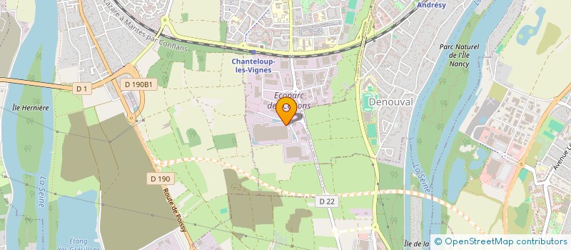 localisation de l'entreprise DISTRIBUTEURS GROSSISTES DE FRANCE à CHANTELOUP-LES-VIGNES
