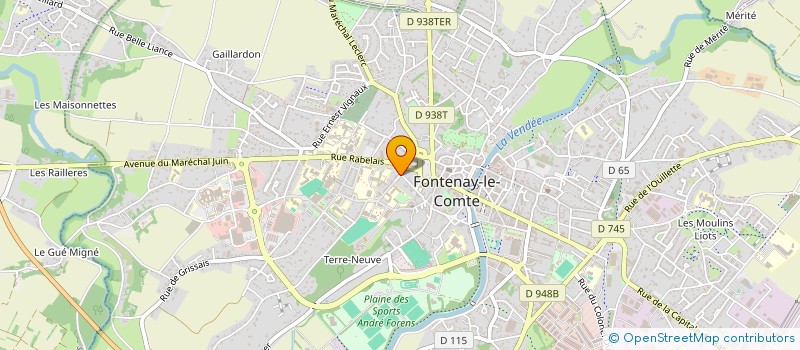 localisation de l'entreprise DISTRIBUTION 85  FONTENAY-LE-COMTE