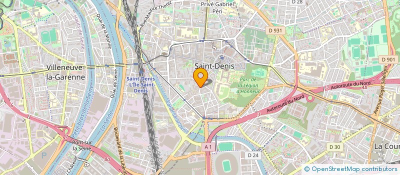 localisation de l'entreprise DISTRIBUTION 93 à SAINT-DENIS