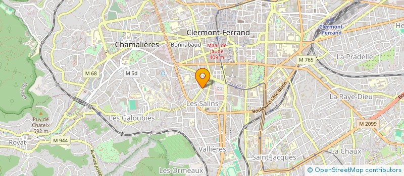 localisation de l'entreprise DISTRIBUTION ACCESSOIRES AUTO AUX PROFES  CLERMONT-FERRAND