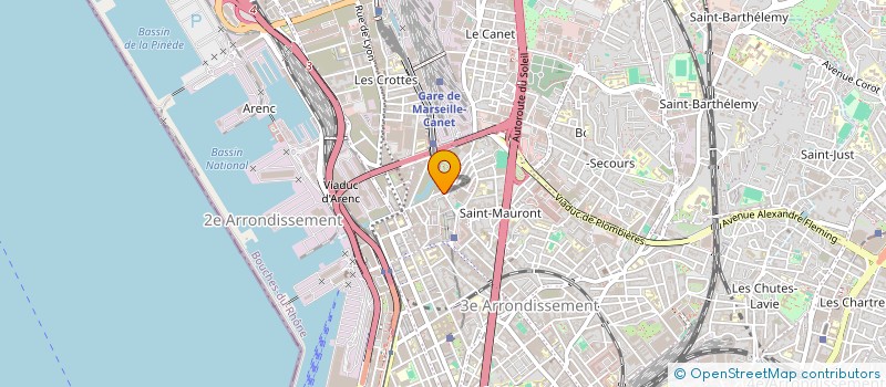 localisation de l'entreprise DISTRIBUTION ALIMENTAIRE DE MARSEILLE à MARSEILLE
