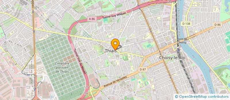 localisation de l'entreprise DISTRIBUTION ALIMENTAIRE ILE DE FRANCE à THIAIS