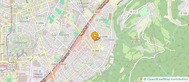 localisation de l'entreprise DISTRIBUTION ALIMENTAIRE ISEROISE à SAINT-MARTIN-D'HERES