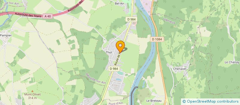 localisation de l'entreprise DISTRIBUTION ALIMENTATION DU PONT D AIN à PONT-D AIN