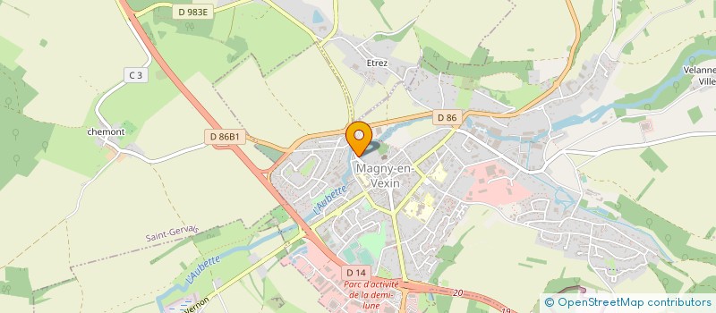 localisation de l'entreprise DISTRIBUTION AMEUBLEMENT WEISS SDA à MAGNY-EN-VEXIN