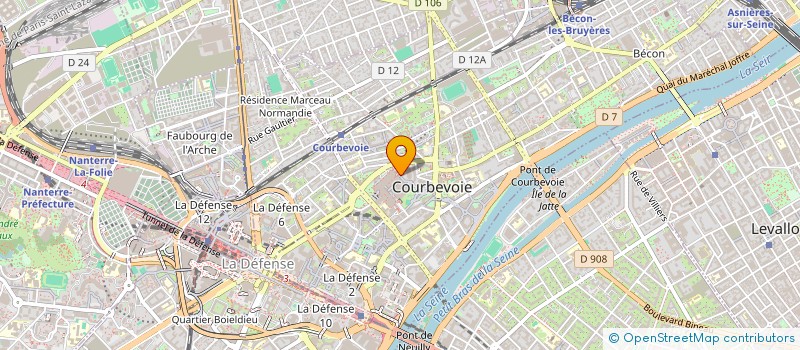 localisation de l'entreprise DISTRIBUTION AUTO MARKET à COURBEVOIE