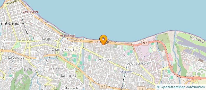 localisation de l'entreprise DISTRIBUTION AUTO POUR LA REUNION ET O.I à SAINT-DENIS