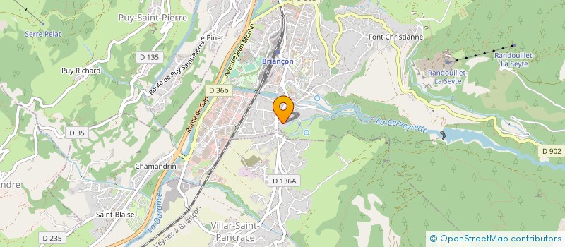 localisation de l'entreprise DISTRIBUTION AUTOMAT.DU BRIANCONNAIS  BRIANCON