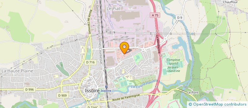 localisation de l'entreprise DISTRIBUTION AUTOMATIQUE ISSOIRIENNE à ISSOIRE