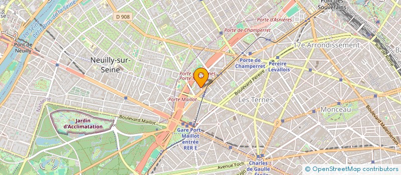 localisation de l'entreprise DISTRIBUTION AUTOMOBILE DES TERNES  PARIS