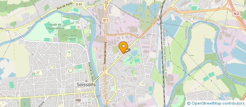 localisation de l'entreprise DISTRIBUTION AUTOMOBILE DU SOISSONNAIS à SOISSONS