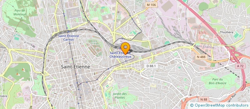 localisation de l'entreprise DISTRIBUTION CASINO FRANCE à SAINT-ETIENNE